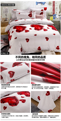 【活性印染斜紋 平紋 外貿(mào) 3D床單 四件套,可批發(fā)、加工、來(lái)料訂做】?jī)r(jià)格,廠家,圖片,床單、被單,義烏艾璐莎紡織品-